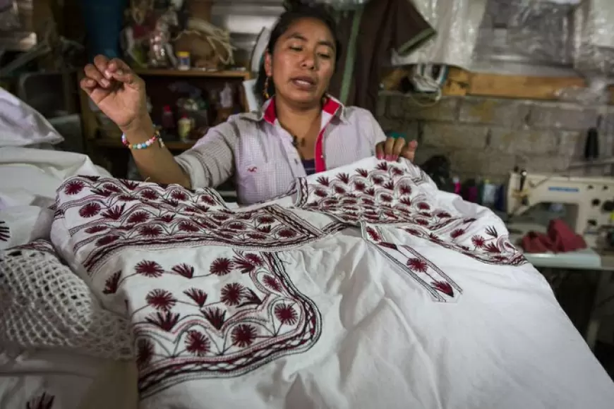 Arte textil mixe.